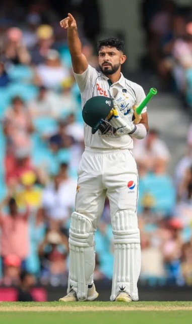 Aamer Jamal scores his maiden Test fifty
